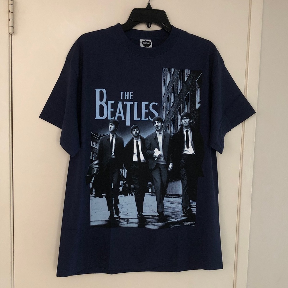 🆕The Beatles Authentic Navy Blue Short Sleeve Tee! L